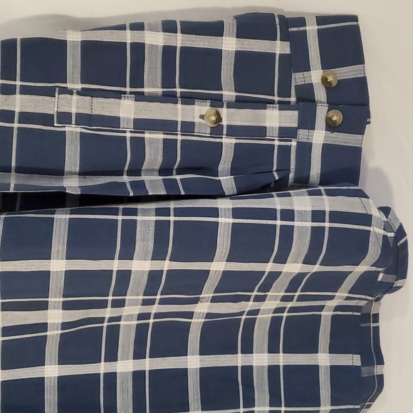 Columbia Shirt Plaid Button Up Blue Gray XL Long Sleeve New - Picture 3 of 6